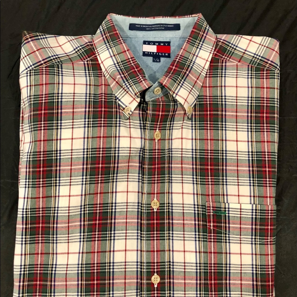 Tommy Hilfiger Men’s Madras Plaid Shirt
